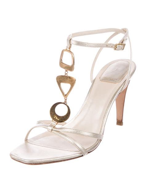 dior leather sandals|christian dior sandals with heels.